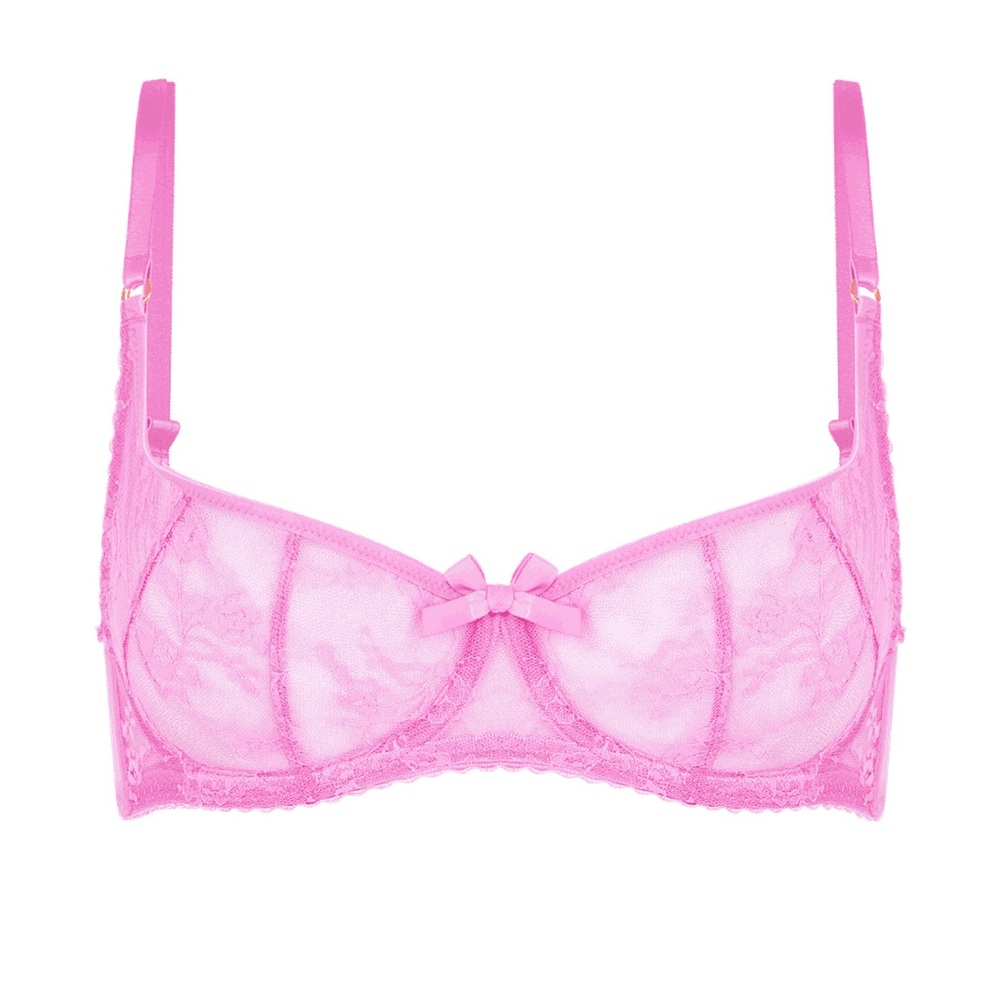 Pink Lace Underwire Bra